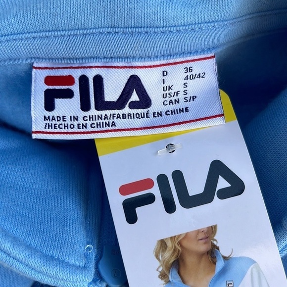 Fila Quarter Zip Pull Over Sweatshirt - Picture 11 of 12